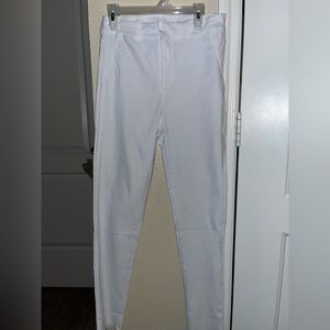 White jeans, very good material, stretchy as well!:)